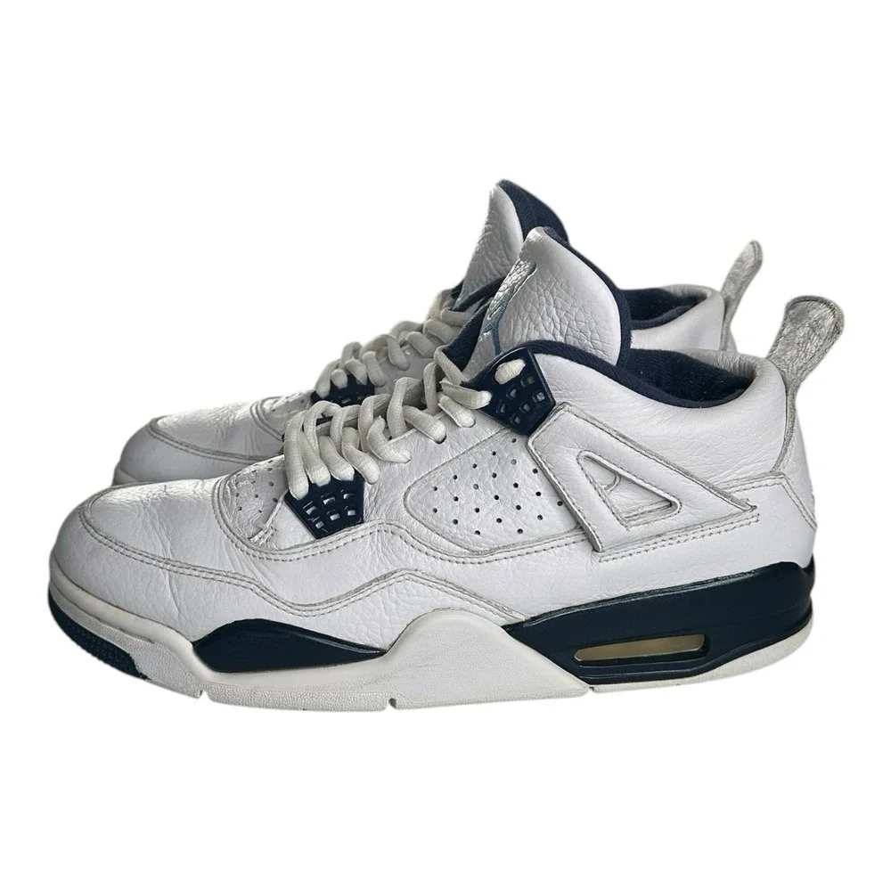 AIR JORDAN‎ 4 COLUMBIA 2015 WHITE LEGEND BLUE NAVY 314254 107 MEN SIZE 8